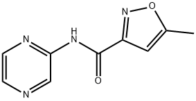 5-Methyl-N-2-pyrazinyl-3-isoxazolecarboxamide Struktur