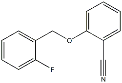 2-[(2-fluorophenyl)methoxy]benzonitrile Struktur