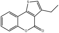 3-Ethyl-4H-thieno[3,2-c][1]benzopyran-4-one Struktur