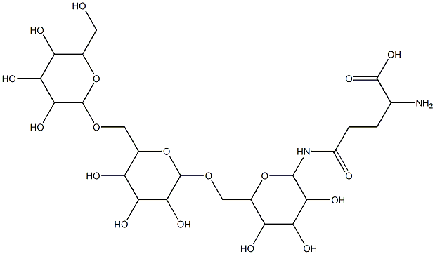 glycotriosyl glutamine Struktur