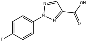 2-(4-fluorophenyl)-2H-1,2,3-triazole-4-carboxylic acid Struktur