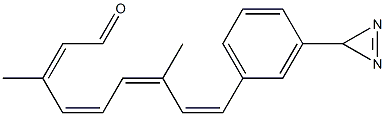 3-diazirinophenylretinal Struktur