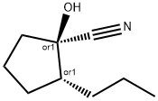 Cyclopentanecarbonitrile, 1-hydroxy-2-propyl-, (1R,2R)-rel- (9CI) Struktur