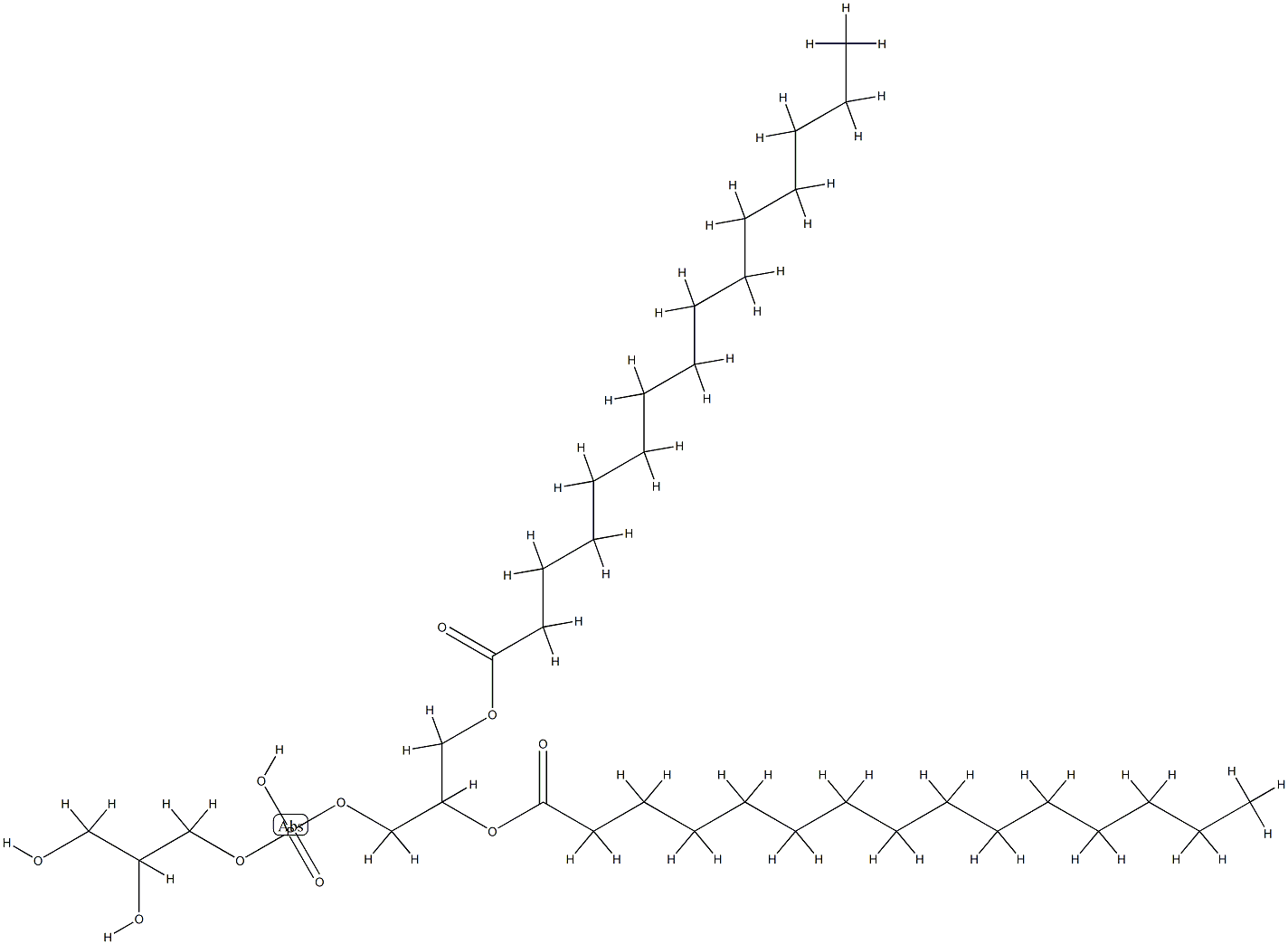 1,2-pentadecanoylphosphatidylcholine Struktur