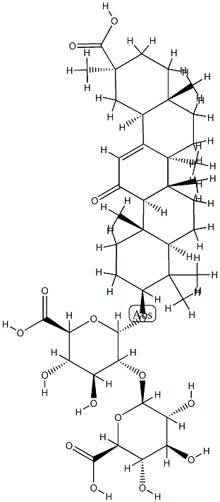 18α-Glycylrrhizin Struktur