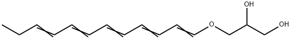 1-(1-glycero)dodeca-1,3,5,7,9-pentaene Struktur