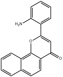 4H-Naphtho[1,2-b]pyran-4-one,2-(2-aminophenyl)-(9CI) Struktur