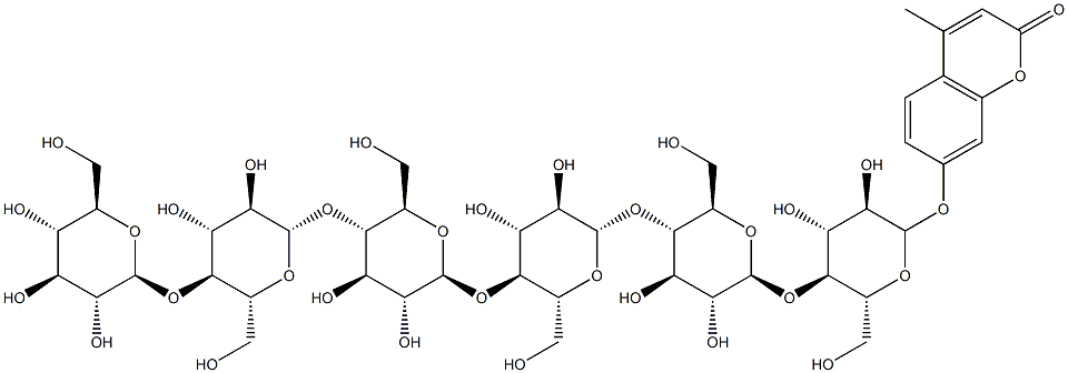 4-MU beta-D-cellohexaoside Struktur