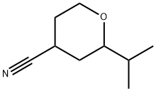 2H-Pyran-4-carbonitrile,tetrahydro-2-(1-methylethyl)-(9CI) Struktur