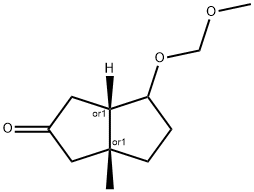 2(1H)-Pentalenone,hexahydro-6-(methoxymethoxy)-3a-methyl-,(3aR,6aS)-rel-(9CI) Struktur