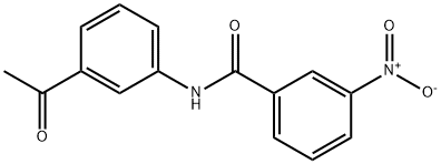 N-(3-acetylphenyl)-3-nitrobenzamide Struktur