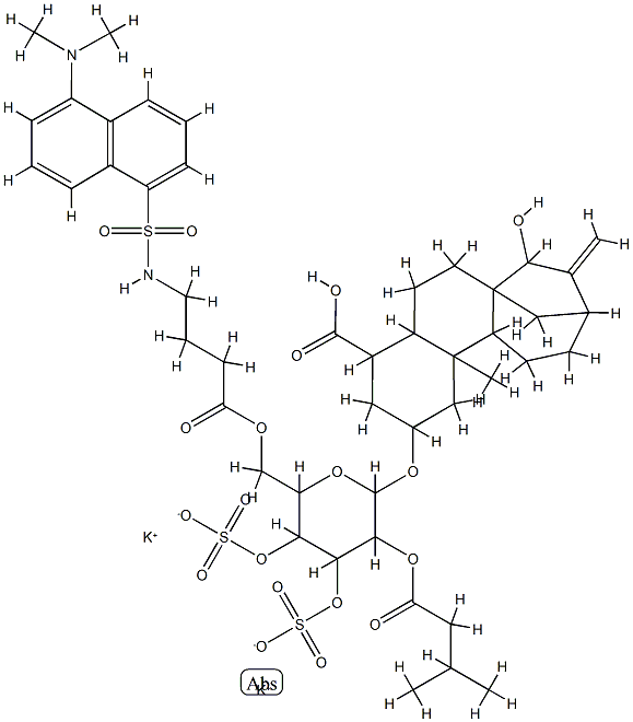 6'-O-dansyl-gamma-aminobutyryl atractyloside Struktur