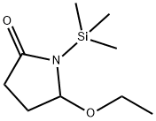 2-Pyrrolidinone,5-ethoxy-1-(trimethylsilyl)-(9CI) Struktur