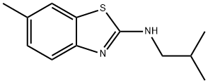 2-Benzothiazolamine,6-methyl-N-(2-methylpropyl)-(9CI) Struktur