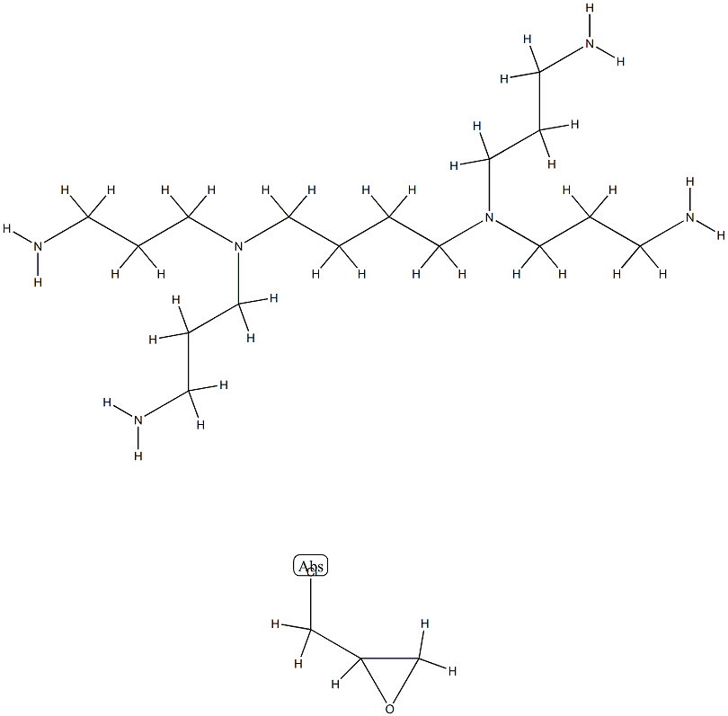 N,N,N',N'-Tetrakis(3-aminopropyl)-1,4-butanediamine polymer with 2-(chloromethyl)oxirane Struktur