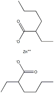 Hexanoic acid, 2-ethyl-, zinc salt, basic Struktur