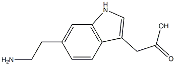 1H-Indole-3-aceticacid,6-(2-aminoethyl)-(9CI) Struktur