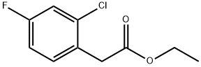 2-CHLORO-4-FLUOROPHENYLACETIC ACID ETHYL ESTER Struktur