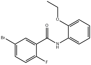 5-bromo-N-(2-ethoxyphenyl)-2-fluorobenzamide Struktur