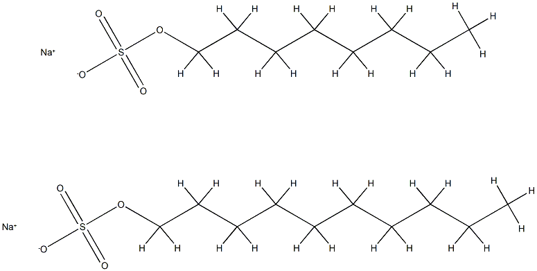 Sulfuric acid, mono-C8-10-alkyl esters, sodium salts Struktur