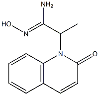 alpha-Methyl oxo-2 2H-quinoleine-1 acetamidoxime [French] Struktur