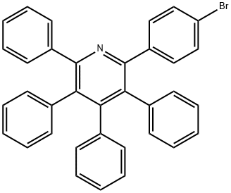 Pyridine, 2-(4-broMophenyl)-3,4,5,6-tetraphenyl- Struktur