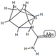 Tricyclo[3.3.0.03,7]octane-2-carboxamide, stereoisomer (9CI) Struktur