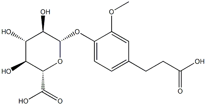 Dihydro Ferulic Acid 4-O-β-D-Glucuronide Struktur