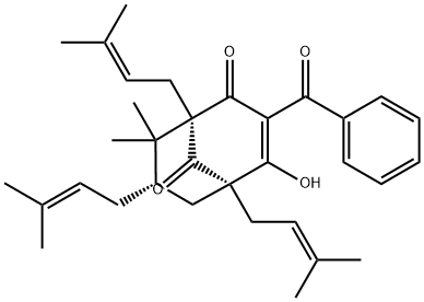 (-)-Clusianone Struktur