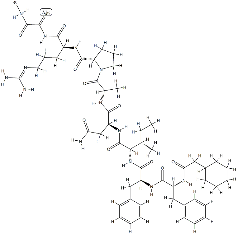 argipressin, 1-deaminopentamethylene-Phe(2)-Ile(4)- Struktur