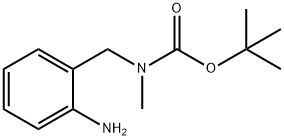 tert-butyl 2-aminobenzyl(methyl)carbamate Struktur