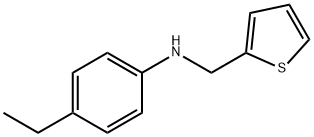 4-ethyl-N-(thiophen-2-ylmethyl)aniline Struktur