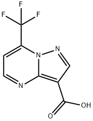 7-(trifluoromethyl)pyrazolo[1,5-a]pyrimidine-3-carboxylic acid Struktur