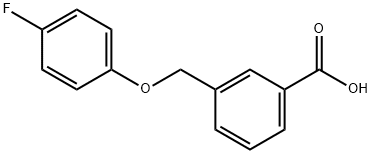 3-(4-fluorophenoxymethyl)benzoic acid Struktur