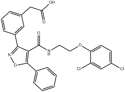 Benzeneacetic acid, 3-[4-[[[2-(2,4-dichlorophenoxy)ethyl]aMino]carbonyl Struktur