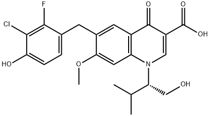 para-Hydroxy Elvitegravir (Elvitegravir M1) Struktur