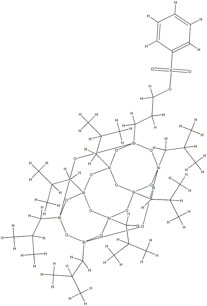 PSS-(3-TOSYLOXYPROPYL)-HEPTAISOBUTYL SU& Struktur