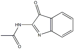 2-Pseudoindol-3-ol,  2-(acetylimino)-  (2CI) Struktur