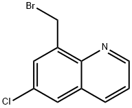 8-(bromomethyl)-6-chloroquinoline Struktur