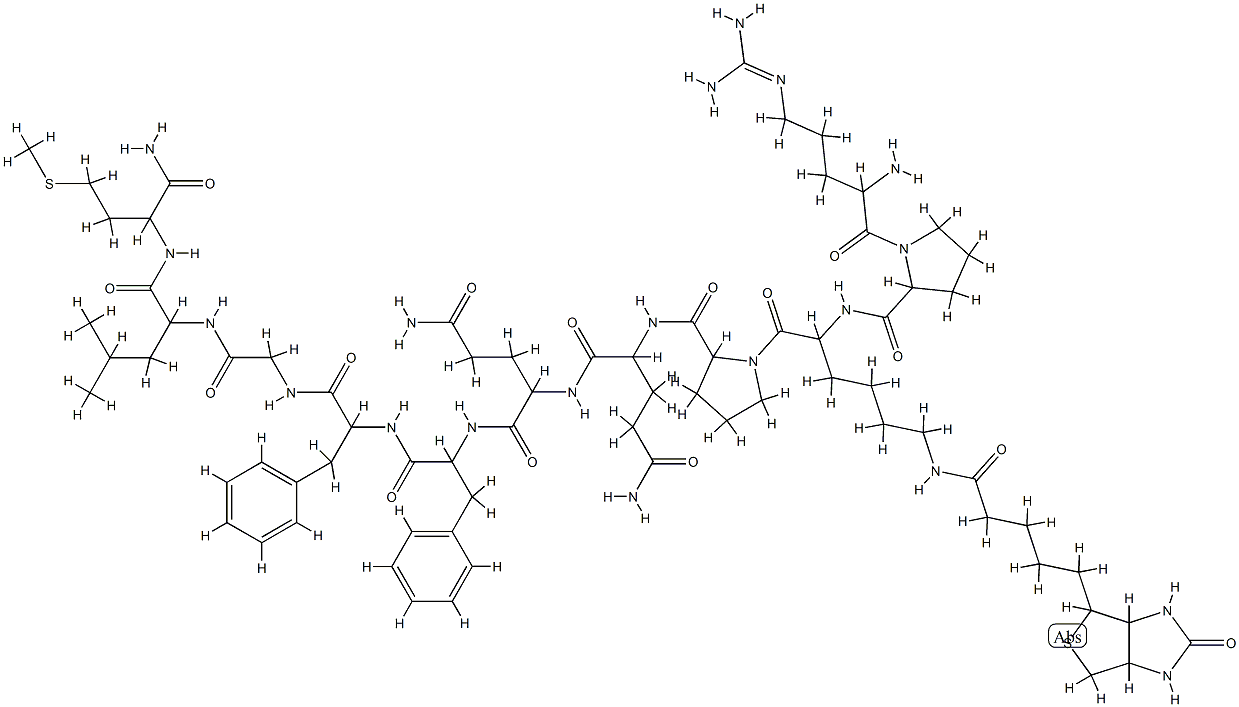 substance P, epsilon-biotinyl-Lys(3)- Struktur