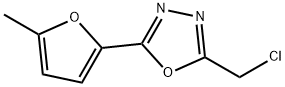 2-(chloromethyl)-5-(5-methylfuran-2-yl)-1,3,4-oxadiazole Struktur