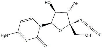 4-氨基-1-(4-C-疊氮基-BETA-D-呋喃阿拉伯糖基)-2(1H)-嘧啶酮, 876708-03-1, 結(jié)構(gòu)式