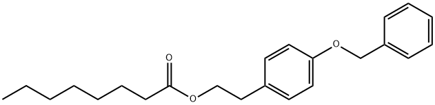 Benzyloxyphenylethyl nonanoate Struktur