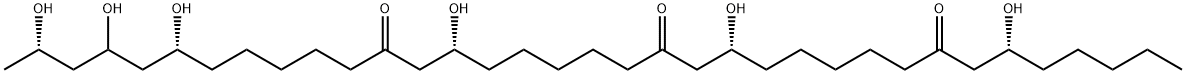 (6R,14R,22R,30R,32S,34S)-6,14,22,30,32,34-Hexahydroxy-8,16,24-pentatriacontanetrione Struktur