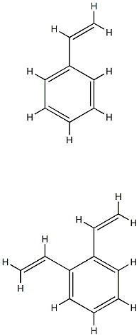 Diethylbenzene polymer with ethenylbenzene, brominated Struktur