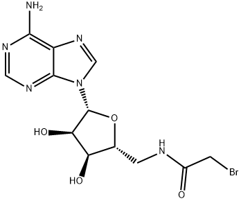 5'-bromoacetamido-5'-deoxyadenosine Struktur