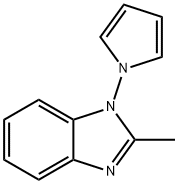 1H-Benzimidazole,2-methyl-1-(1H-pyrrol-1-yl)-(9CI) Struktur