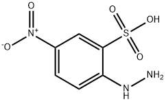 2-hydrazinyl-5-nitrobenzenesulfonic acid Struktur