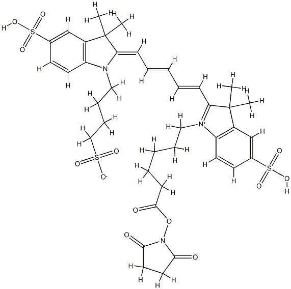 Cy5 SE(tri SO3) Struktur