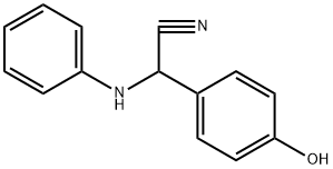 (4-Hydroxy-phenyl)-phenylamino-acetonitrile Struktur